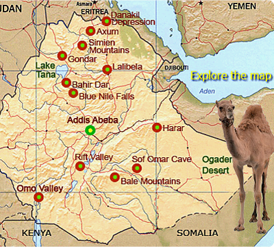 Ethiopian map