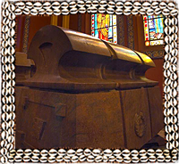 Emperor Haile Selassie tomb in Holy Trinity Cathedral